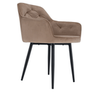 Fotel, világosbarna/fekete, VERIO