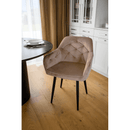 Fotel, világosbarna/fekete, VERIO