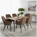 Design fotel, barna Velvet szövet, VERIO NEW