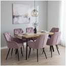 Design fotel, rózsaszín Velvet szövet, VERIO NEW