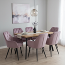 Design fotel, rózsaszín Velvet szövet, VERIO NEW