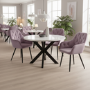 Design fotel, rózsaszín Velvet szövet, VERIO NEW
