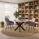 Design fotel, rózsaszín Velvet szövet, VERIO NEW