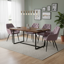 Design fotel, rózsaszín Velvet szövet, VERIO NEW