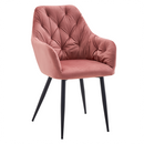 Design fotel, sötét rózsaszín Velvet szövet, VERIO NEW
