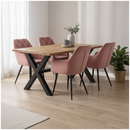 Design fotel, sötét rózsaszín Velvet szövet, VERIO NEW