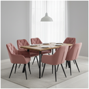 Design fotel, sötét rózsaszín Velvet szövet, VERIO NEW