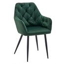 Design fotel, sötétzöld Velvet szövet, VERIO NEW