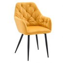 Design fotel, sárga Velvet szövet, VERIO NEW
