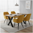 Design fotel, sárga Velvet szövet, VERIO NEW