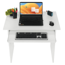 PC asztal, fehér, VERNER NEW