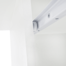 PC asztal, fehér, VERNER NEW