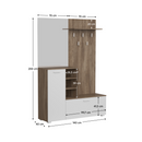 Előszobai készlet, ansberg tölgy/fehér, VETLANDA