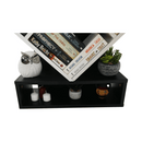 könyvespolc, fehér/fekete, VEVEY