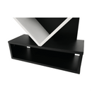 könyvespolc, fehér/fekete, VEVEY