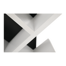 könyvespolc, fehér/fekete, VEVEY