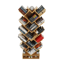 könyvespolc, tölgy , VEVEY