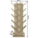 Polcrendszer, szürkésbarna tölgy, VEVEY