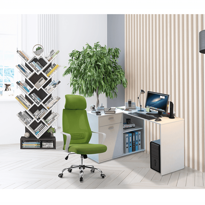 Irodai szék, zöld/fehér, TAXIS