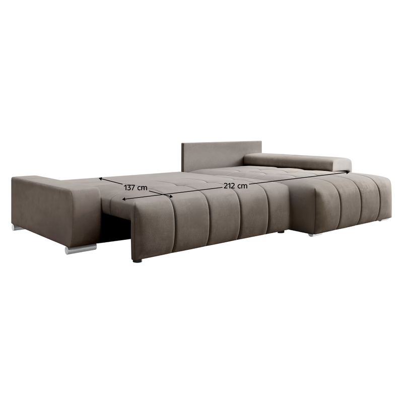 Univerzális ülőgarnitúra, szürke, VEZAN ROH