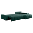 Univerzális ülőgarnitúra, smaragdzöld, VEZAN ROH