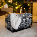 Kétoldalas bárány takaró, téli motívum, 150x200, MALENA