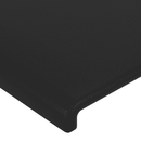 vidaXL fekete műbőr rugós ágy matraccal 140 x 200 cm