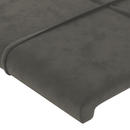 vidaXL sötétszürke bársony rugós ágy matraccal 80 x 200 cm