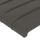 vidaXL sötétszürke bársony rugós ágy matraccal 90 x 200 cm