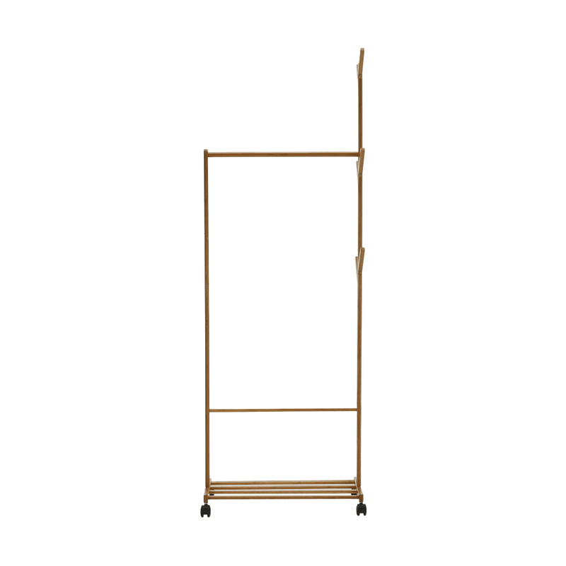Kerekes akasztó, bambus, 60 cm széles, VIKIR TYP 1