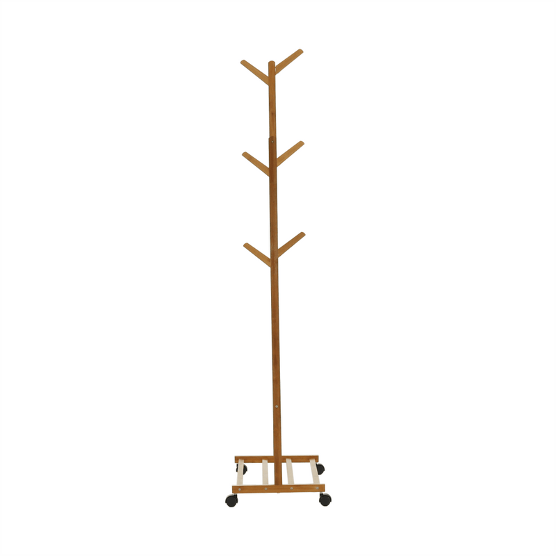 Kerekes akasztó, bambus, 60 cm széles, VIKIR TYP 1