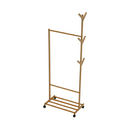 Kerekes akasztó, bambus, 60 cm széles, VIKIR TYP 1