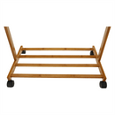 Kerekes akasztó, bambus, 60 cm széles, VIKIR TYP 1