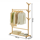 Kerekes akasztó, bambus, 100 cm széles, VIKIR TYP 3