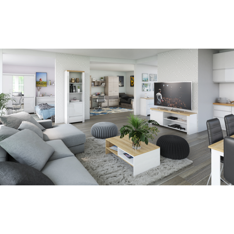 Komód 3D2S, nairobi gesztenye/onix, JESI NEW