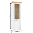 Vitrin A, tölgy craft arany/tölgy craft fehér, SUDBURY