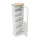 vitrines szekrény, északi sosna/vadtölgy, ROYAL W1D