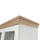 vitrines szekrény, északi sosna/vadtölgy, ROYAL W4D