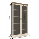 vitrines szekrény, északi sosna/vadtölgy, ROYAL WS