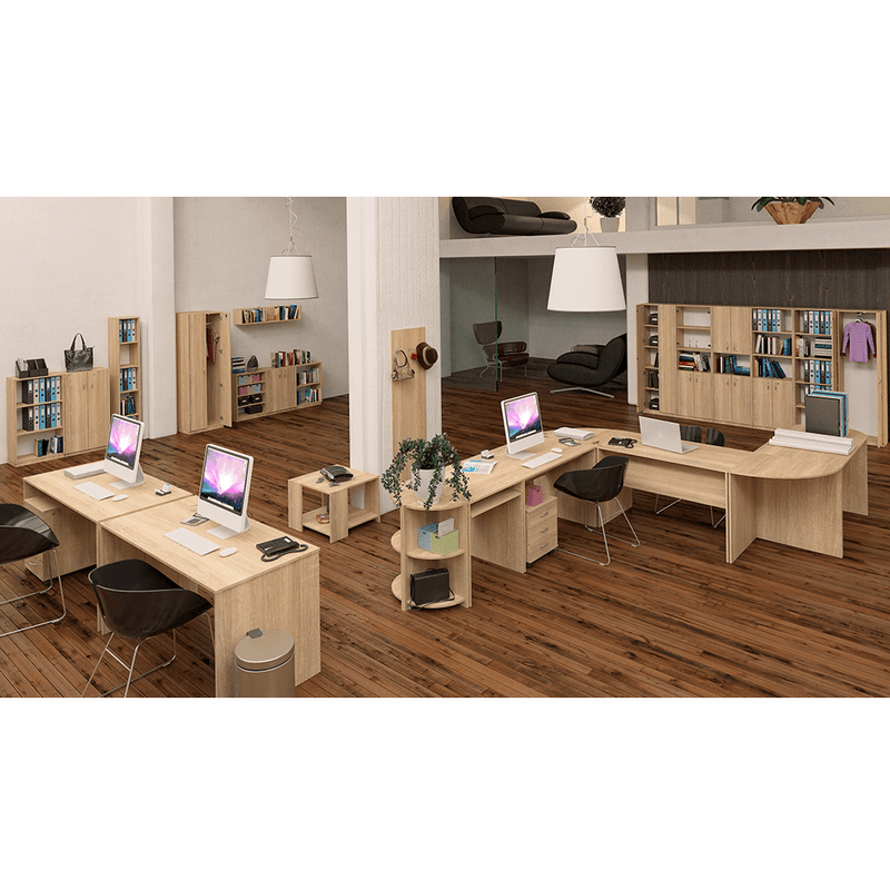 FIókos elem zárral, tölgy sonoma, TEMPO ASISTENT NEW 015