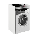 Szekrény mosógéphez, fehér, VOJTO