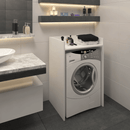 Szekrény mosógéphez, fehér, VOJTO