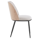 Étkezőszék, bézses barna/natúr fa/fekete, VUDIA