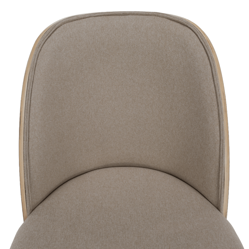 Étkezőszék, bézses barna/natúr fa/fekete, VUDIA