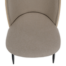 Étkezőszék, bézses barna/natúr fa/fekete, VUDIA