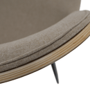 Étkezőszék, bézses barna/natúr fa/fekete, VUDIA