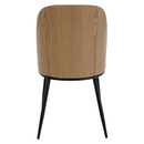 Étkezőszék, bézses barna/natúr fa/fekete, VUDIA
