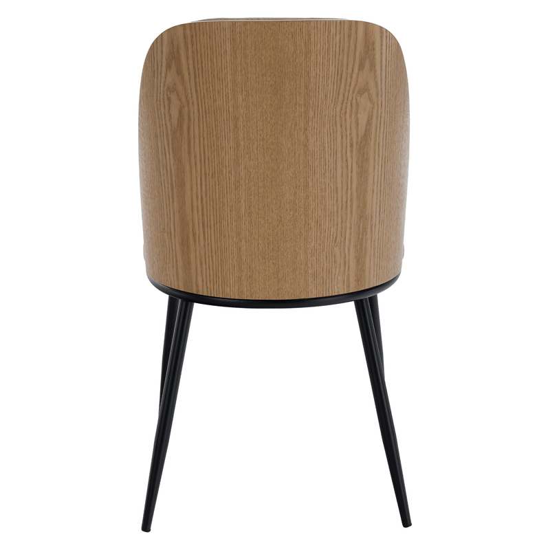 Étkezőszék, bézses barna/natúr fa/fekete, VUDIA