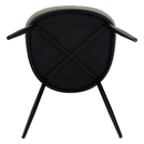 Étkezőszék, bézses barna/natúr fa/fekete, VUDIA