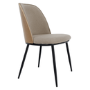 Étkezőszék, bézses barna/natúr fa/fekete, VUDIA